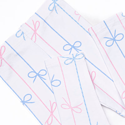 Ribbon Rows Legging Set, Pink