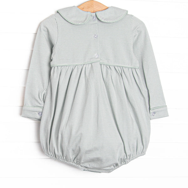 Guiding Light Embroidered Collared Bubble, Green