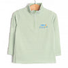 Reely Big Catch Embroidered Pullover, Green Stripe