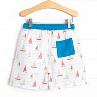 Boat Day Breeze Swim Trunks, Blue
