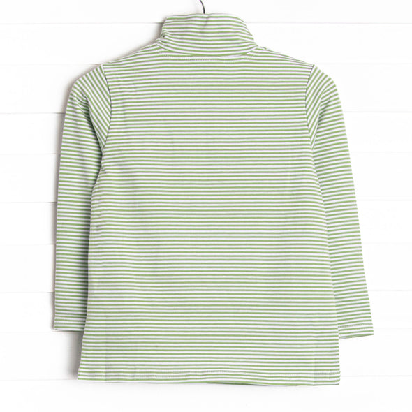 Reely Big Catch Embroidered Pullover, Green Stripe