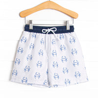 Nautical Navy Swim Trunks, Blue