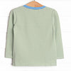Reely Big Catch Applique Top, Green Stripe