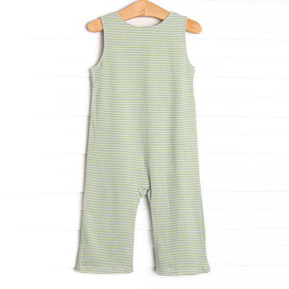 Reely Big Catch Applique Jon Jon, Green Stripe
