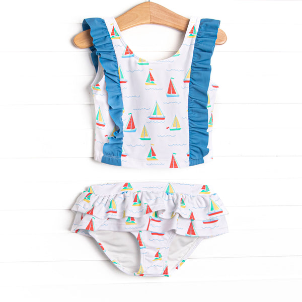 Boat Day Breeze Tankini, Blue
