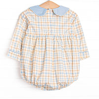Perfect Day Plaid Bubble, Blue