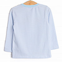 In the Patch Applique Top, Blue