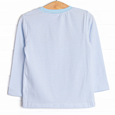 In the Patch Applique Top, Blue