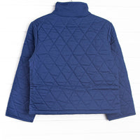 Quilted Coat, Navy