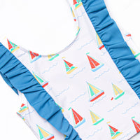 Boat Day Breeze Tankini, Blue
