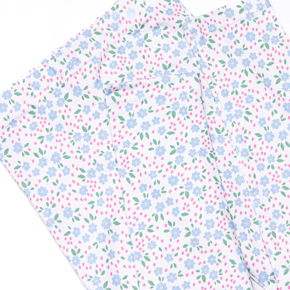 Flower Power Flutter Sleeve Legging Set, Pink