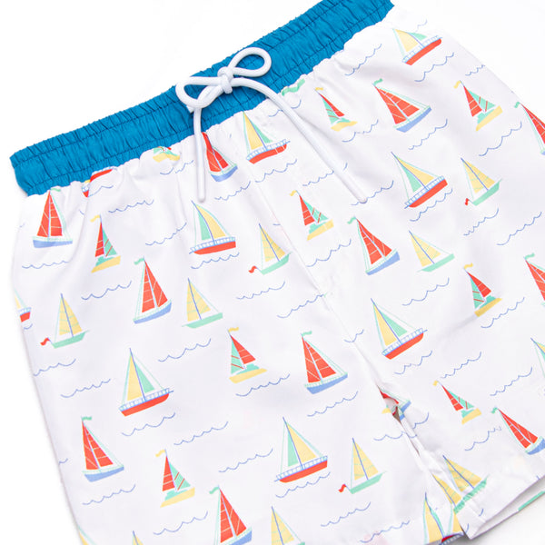 Boat Day Breeze Swim Trunks, Blue