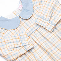 Perfect Day Plaid Bubble, Blue