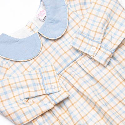 Perfect Day Plaid Bubble, Blue