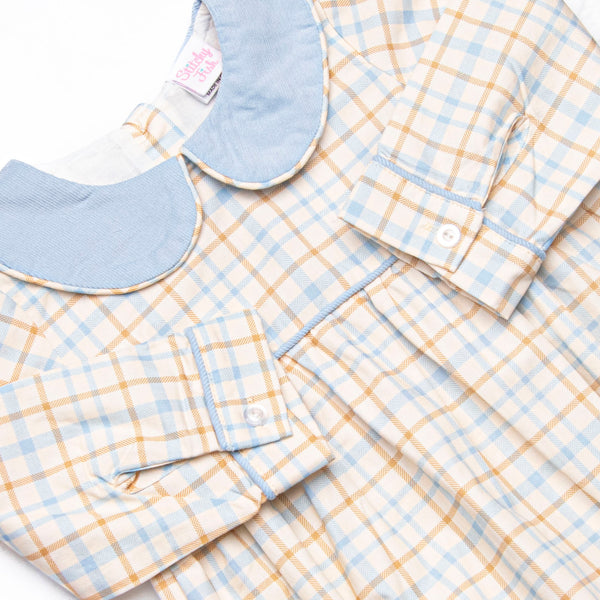 Perfect Day Plaid Bubble, Blue