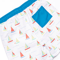 Boat Day Breeze Swim Trunks, Blue