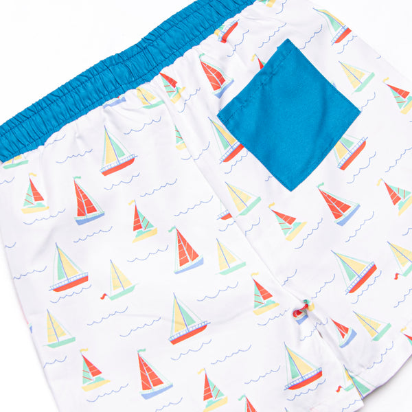 Boat Day Breeze Swim Trunks, Blue
