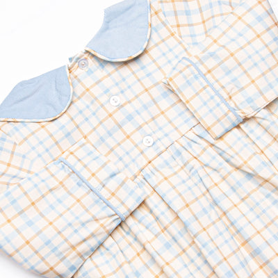 Perfect Day Plaid Bubble, Blue
