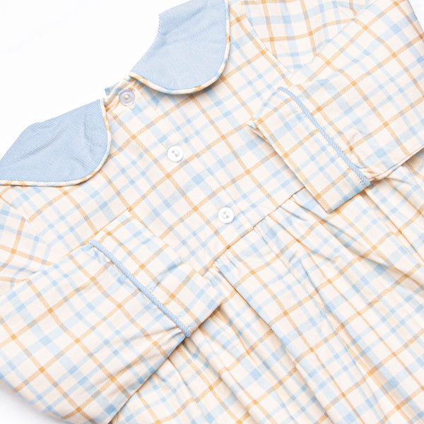 Perfect Day Plaid Bubble, Blue