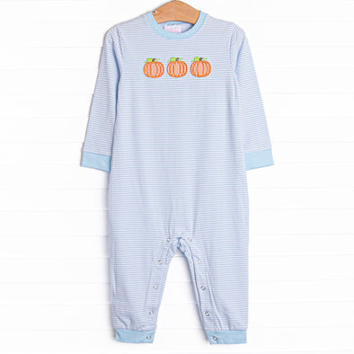 In the Patch Applique Romper, Blue