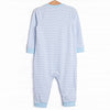 In the Patch Applique Romper, Blue