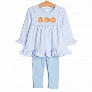 In the Patch Applique Legging Set, Blue
