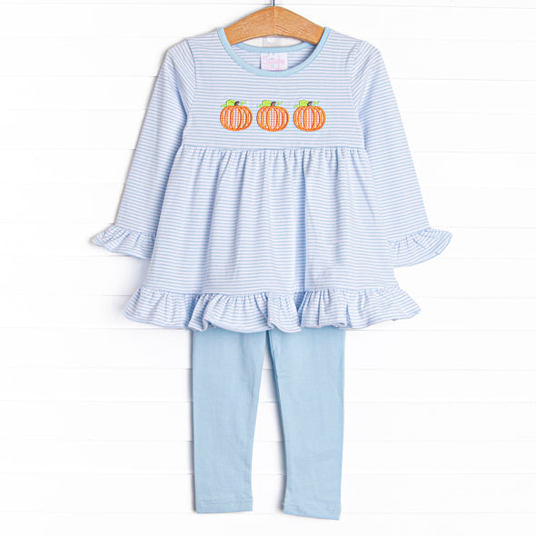In the Patch Applique Legging Set, Blue