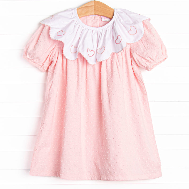 pink swiss dot dress Mom & Me
