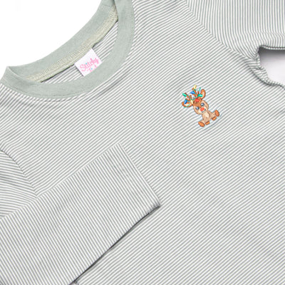 Guiding Light Embroidered Top, Green