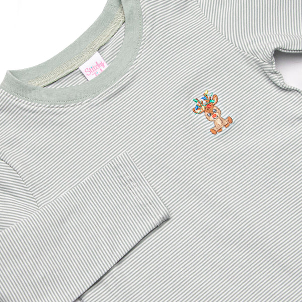 Guiding Light Embroidered Top, Green