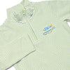 Reely Big Catch Embroidered Pullover, Green Stripe