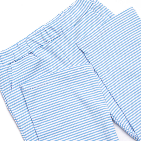 Evan Pant Set, Medium Blue Stripe