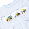Caution Construction Smocked Bubble, Blue