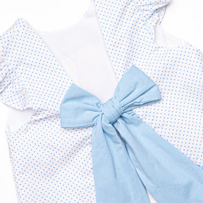 Over the Rainbow Smocked Pant Set, Blue
