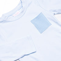 Evan Pant Set, Medium Blue Stripe