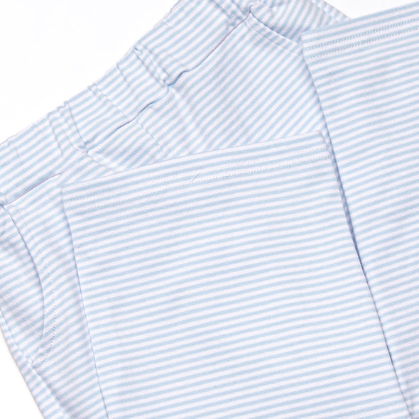 Caution Construction Smocked Pant Set, Blue