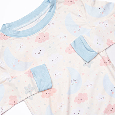 Goodnight Moon Bamboo Pajama Set, Blue
