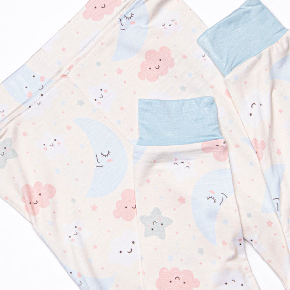 Goodnight Moon Bamboo Pajama Set, Blue