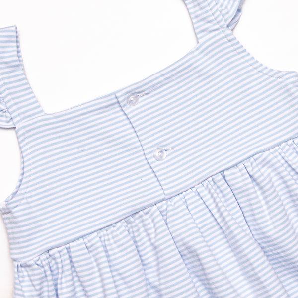 Carrot Cutie Applique Dress, Blue