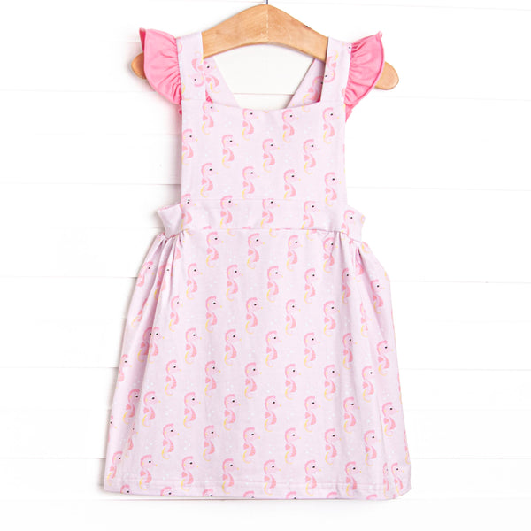 Hold Your Seahorses Dress, Pink