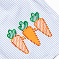 Carrot Cutie Applique Dress, Blue