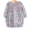 Secret Garden Smocked Bubble, Pink