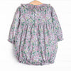 Secret Garden Smocked Bubble, Pink