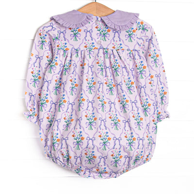 Patches of Petals Collared Bubble, Purple