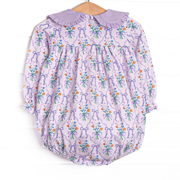 Patches of Petals Collared Bubble, Purple