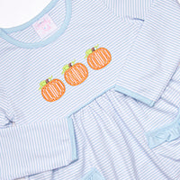 In the Patch Applique Pocket Dress, Blue