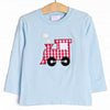 Locomotive Lad Applique Top, Blue