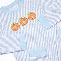 In the Patch Applique Romper, Blue