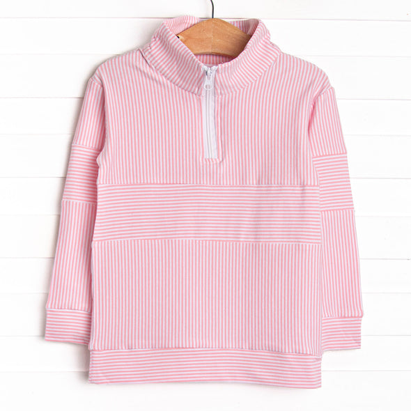Simple Stripes Pullover, Pink