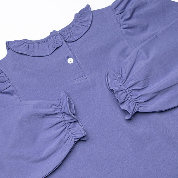Blue Bud Bouquet Skirt Set, Blue